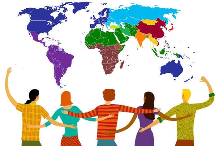 Friends holding hands - Amis Amigos Community